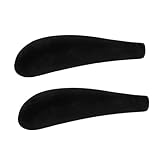 HIAKDOFT Schwarze Dicke Schulterpolster für Kleiderbügel Breiter Rutschfester Schutz Formhalter...