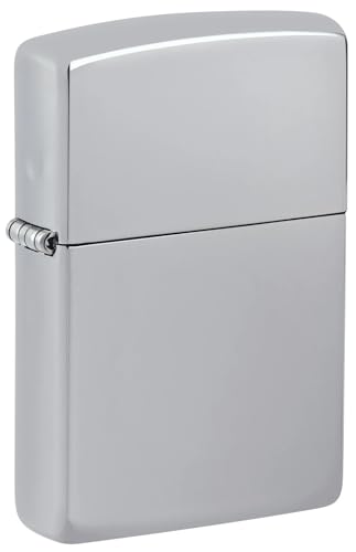 Image of Zippo Classic High Polish Chrome, Silver, Pocket Fuel Windproof Premium Lighter (BIS Certified)