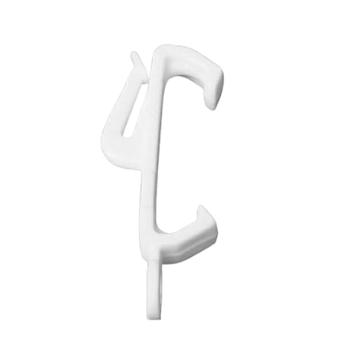 Plastic Curtain Track Rail Gliders Hooks to Fit Harrison Drape Elegance White Curtain Track (30)