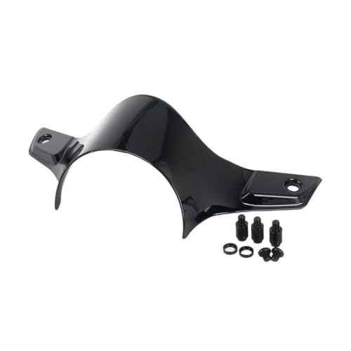 Pare-brise moto haut de gamme visière sport GTS300 noir brillant