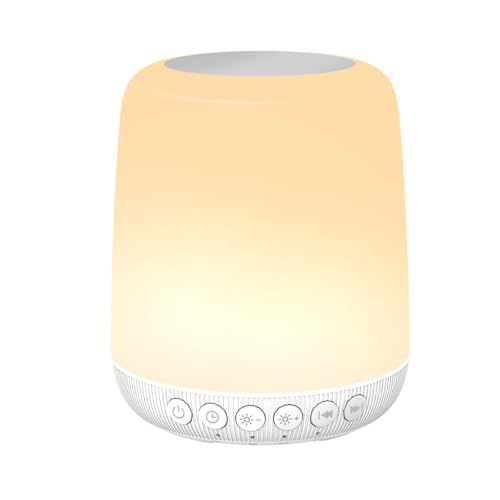 iMosleep Night Light LED Touch Night Dimmable with 20 Levels of Brightness 4 Timer Rechargeable Battery for Bedroom Baby Nursery Living Room Home for Kids and Adult Breastfeeding Sleep Aid White