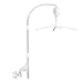 Cot Mobile Arm 24in/60cm Baby Mobile Arm with Mechanical Music Box 360Â° Rotating 3PCS/Set Baby Mobile Hanger Removable Crib Mobile for 0-3 Year Olds Babies