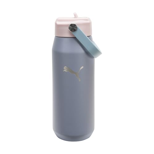 Image of PUMA Unisex Adult 24oz Insulated Stainless Steel Water Bottle With Straw & Carry Handle