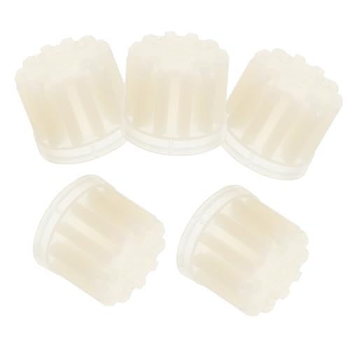 ULTECHNOVO 5 Piezas Accesorios para picadora de carne reemplazo accesorio de Reemplazo de la manga de tornillo de plástico kit de manga de engranaje de plástico el plastico Beige