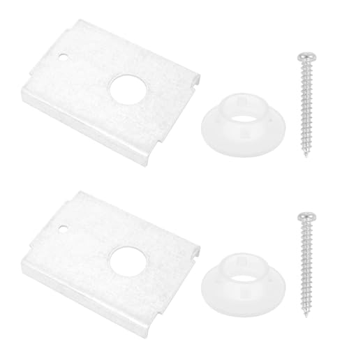 Kit de reparación para puertas bifold 4 piezas con tornillos para puertas de 1-3/8 pulgadas de grosor, apto para pivotes de 7/16 o 3/8 pulgadas miniatura 1
