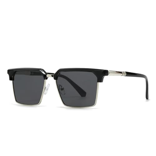 Lunettes de soleil UV400 bleu dégradé mixte avec charnières métalliques