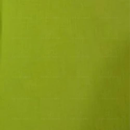 Image of Plain Mulmul Soft Cotton Fabric | Lightweight Breathable Mulmul Cloth | Super Quality Natural Cotton Fabric for Kurta, Dress, Dupatta, Lining & Craft Use (Neon Green, 3.5 Meters)