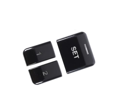 Autocollants de boutons Jaguar XF XJ noirs pour commandes de climatisation