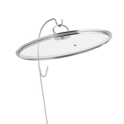 HuKaiL 6L Edelstahl Warmhaltebehälter, Rund Speisewärmer Chafing Dish mit Stützfüße und Topflappen, Warmhaltegerät Buffetwärmer für Cafeterias, Hotel, Schulkantinen, Bankette, 43 * 43 * 67cm, Silber – Bild 5