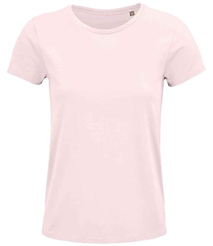 COOZO Ladies Crusader Organic T-Shirt - Pale Pink - S