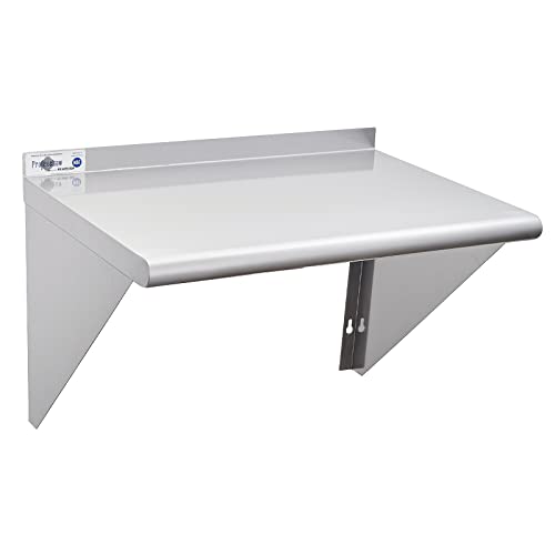 Image of Profeeshaw NSF Stainless Steel Shelf 18 inch x 24 inch, Commercial Wall Shelving