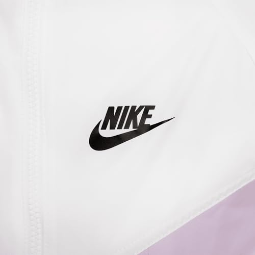 Nike Sportswear Windrunner Big Kids' Hooded Repel Jacket (FZ5516-102, White/Doll/Photon Dust/Black)4
