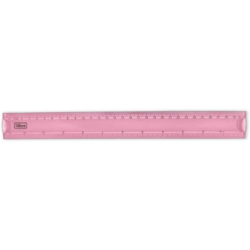 Tilibra - Régua Flexível 30cm Académie Rosa Claro - 1 un
