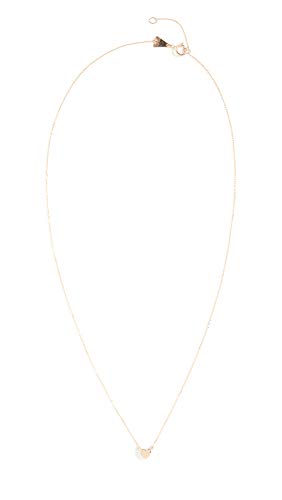 Adina Reyter Women's 14k Super Tiny Puffy Heart Necklace, Yellow, One Size