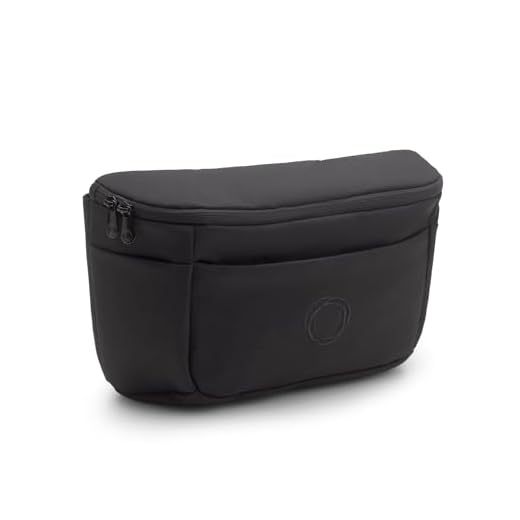 Bugaboo Bolso Organizador de carrito con múltiples bolsillos de fácil acceso, accesorio imprescindible para todos los artículos esenciales de tu bebé en Midnight Black
