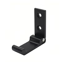Foldable Wall Hook - Aluminum Heavy Duty Coat Hooks - Headphone Wall Mount - 90° Coat And Towel Hooks For Bathroom, Kitchen, Entryway(Black,5.2cm/2.04in)