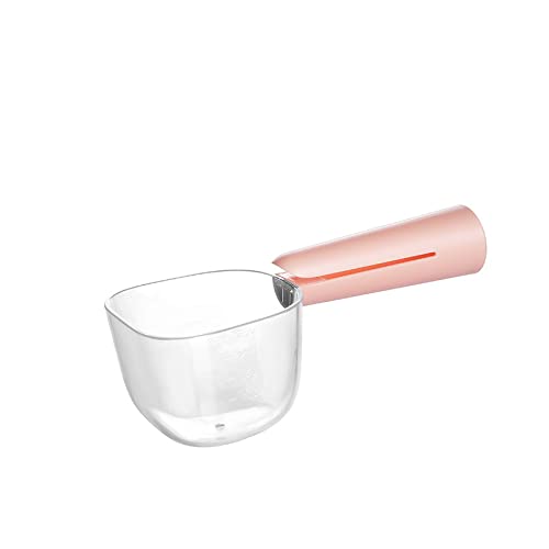 Fenenik Pet Cat Dog Food Scoop, Dog Food Cup Capacity Cat Food Scooper With Sealing Clip, Ice, Coffee Bean, Flour Scoop Pink