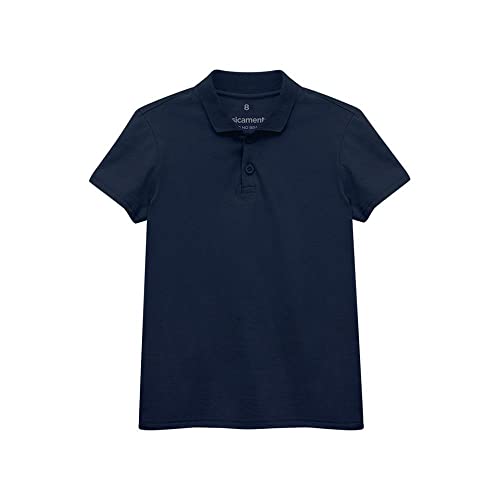 Camisa Polo, basicamente., Infantil Menino, Azul Marinho, 8
