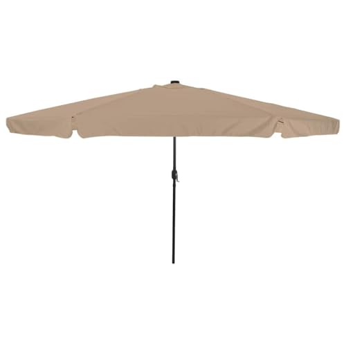 Genérico Sombrilla de jardín Taupé 395 x 395 x 245 cm Poliéster,Casa y jardín,Jardín,Artículos de Exterior,Sombrillas,42003647