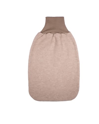 Cosilana Baby Pucksack Strampelsack kbT Wolle Bio Baumwolle (Latte-Macchiatio-Melange, 2 0 50 cm)