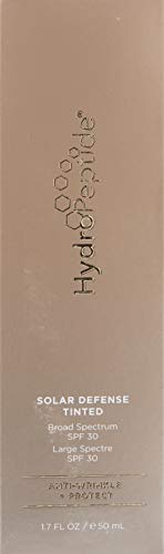 HydroPeptide Solar Defense Face Sunscreen, SPF 30 Broad Spectrum, Tinted, Moisturizing Antioxidant 1.7 Ounce