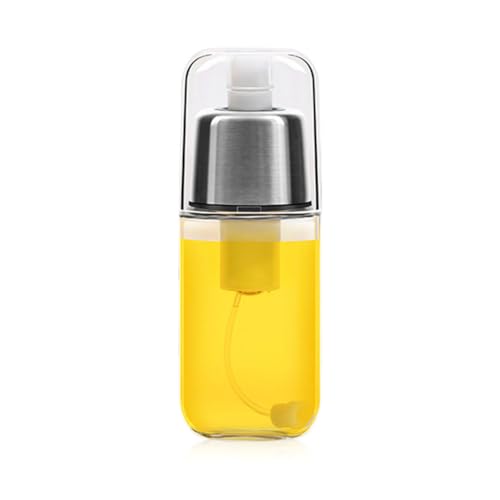 Xiedeai 180ML Aceite de Oliva Botella Spray Vidrio Dispensador de Aceite con Manual a Presión Neumático Rellenable Puede Seguir Pulverizando Aceite Cocina Gadgets para Freidora Hornear Ensalada