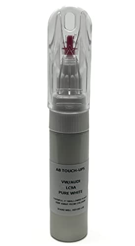 TOUCH UP PAINT FOR VW/AUDI LC9A PURE WHITE TOUCH UP PAINT PEN/BRUSH