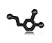 Clayton Jewelry Labs Dopamine Molecule Metal Pin (Black)