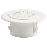 Bebykilemi Kunststoff-Rosetten für Wandlüftungsgitter, PP-Material, Klimaanlagen-Lochabdeckung mit dekorativem Design, 40–100 mm, 1 Stück, Weiß (50 mm)