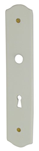 Plaque propreté trou serrure 950130 195 mm porcelaine de LIMOGES blanche