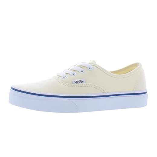 Vans Unisex's Vans Authentic Skate Shoes 8.5 (White/Off White)