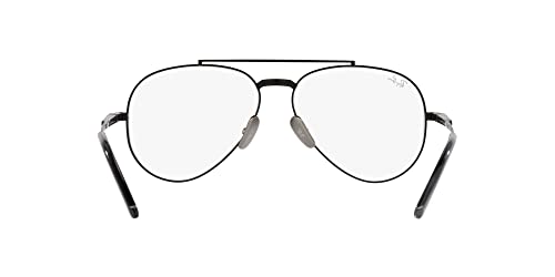 Image of Ray-Ban unisex-adult Rx8225v Aviator Titanium Pilot Prescription Eyewear Frames