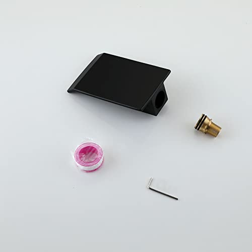 Tub Faucet Matte Black Waterfall Bathtub Faucet Set Can Be Used As A Bathtub Shower Faucet Or Sink Faucet Spout (Not Include Handles And Valve)(Matte Black) #TOP3