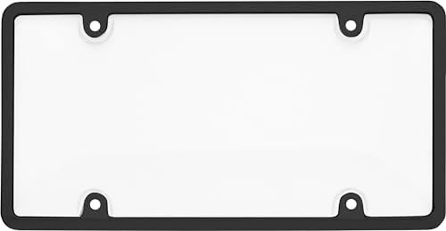 Cruiser Accessories 62051 Tuf Combo License Plate Frame, Black/Clear,1 Frame image 4