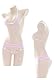 SINGUYUN Damen Sexy Micro Bikini Anzug Anime Bikini Cosplay Dessous Kawaii BH und Panty Set Niedlich, 204 Pink, Einheitsgröße