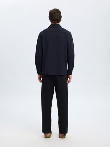 Overshirt bi-stretch Slhreg Lorent idéale du bureau aux sorties