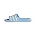 adidas Unisex-Adult Adilette Aqua, Blue/Zero Metallic/Zero Metallic, 7