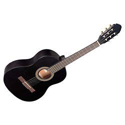 Stagg C430 T-shirt M BLK C430 T-shirt Guitare classique Taille 3/4 – Noir - Les Beatles, Paul McCartney, John Lennon, RIngo Starr, George Harrison Stagg C430 T-shirt M BLK C430 T-shirt Guitare classique Taille 3/4 – Noir – Image 3