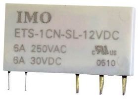 ETS-1CN-SL-12VDC POWER RELAY, SPDT, 12VDC, 6A, PC BOARD