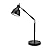 Catalina Lighting 20092-001 Modern Adjustable Desk Light with Power Outlet, Classic Table Lamp for Office, Dorm, or Bedroom, Reading Light Nightstand Lamp, Bulb NOT Included, 20.75", Black