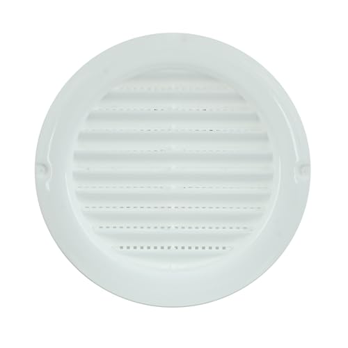 Image of AMPEREUS Wall Exhaust Fan Chimney Vent Pipe Cover And Mosquito Net Dust controller White 6 Inch
