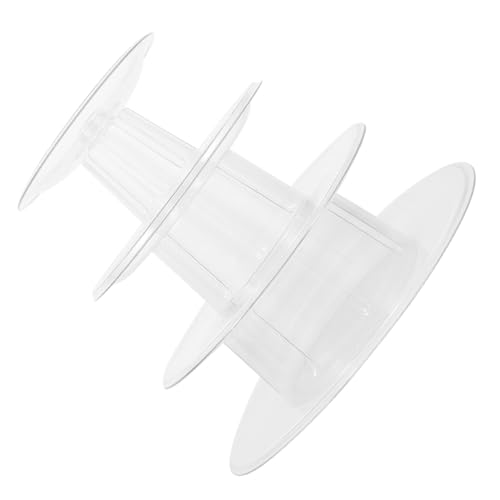 AUTSUPPL Macaron Display Stand Dessert Table Display Cake Plate Tray 4 Tier Donut Display Dessert Serving Tower Cake Pop Stand Cake Pops Pastry Serving Platte Macarons Transparent Plastic