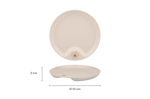 Mepal - Kinderteller Mio Little Dutch - Kleinkind Teller - Kinder-freundlicher Teller - Kinder Geschirr - Mikrowellen- und Spülmaschinengeeignet - Forest Friends