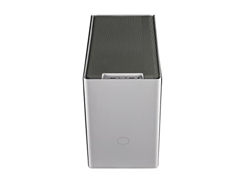 Image of Cooler Master NR200P White SFF Small Form Factor Mini-ITX Case with Tempered Glass or Vented Panel Option, PCI Riser Cable, Triple-Slot GPU, Tool-Free and 360 Degree Accessibility