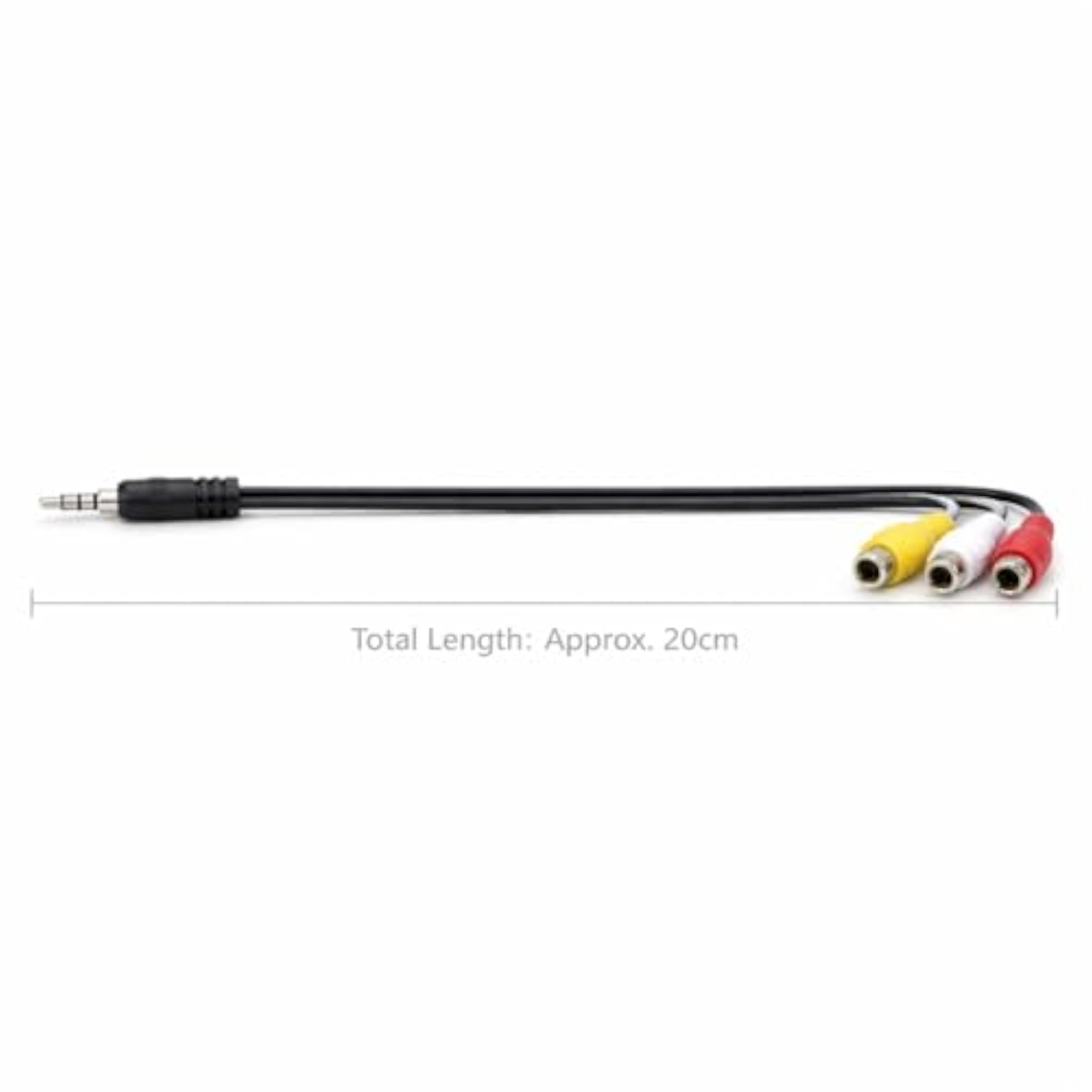 3.5mm Male Plug to 3 RCA Female Adapter Cable