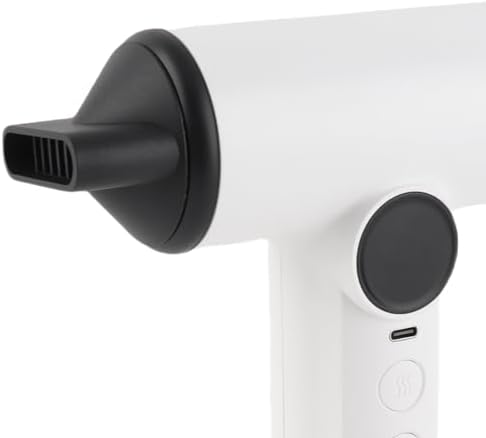 Cordless Hair Dryer, USB Rechargeable Portable Hair Dryer with 3 Adjustable Gears, Digital Display Screen, Haircare Nozzle, for Home School, 200W
