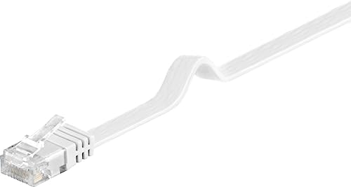 Cable plano patch Goobay CAT 6 U/UTP 2 m blanco miniatura 7
