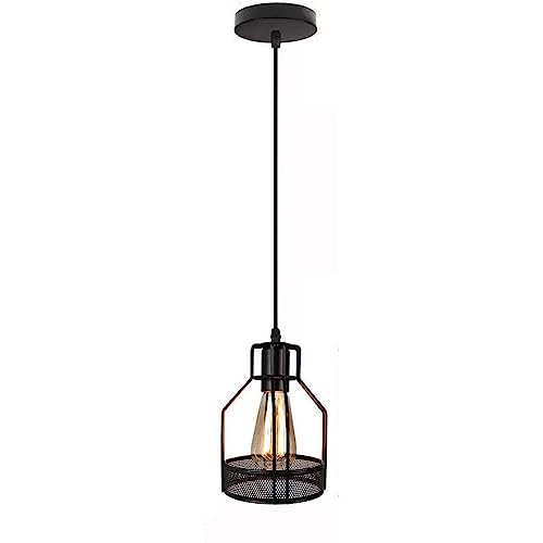 Lámpara colgante de cocina isla y dormitorio con diseño industrial vintage