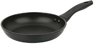 8 Inch Non-Stick Aluminum Skillet Pan, Black - Oven & Dishwasher Safe, PFOA-Free, Heat-Resistant Handle - Lightweight Frying Pan for Eggs, Pancakes, Fish