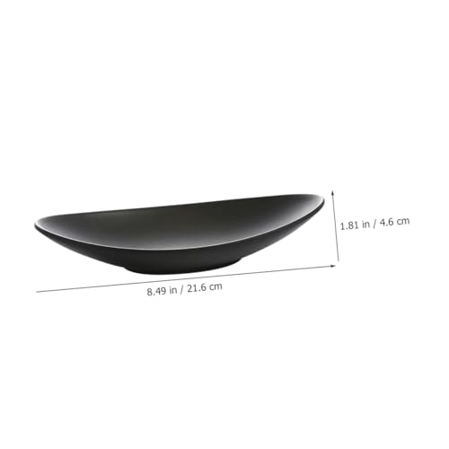 Set de 2 Platos de Sushi de Melamina Negra miniatura 2